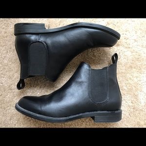 Leather Chelsea Black Boots